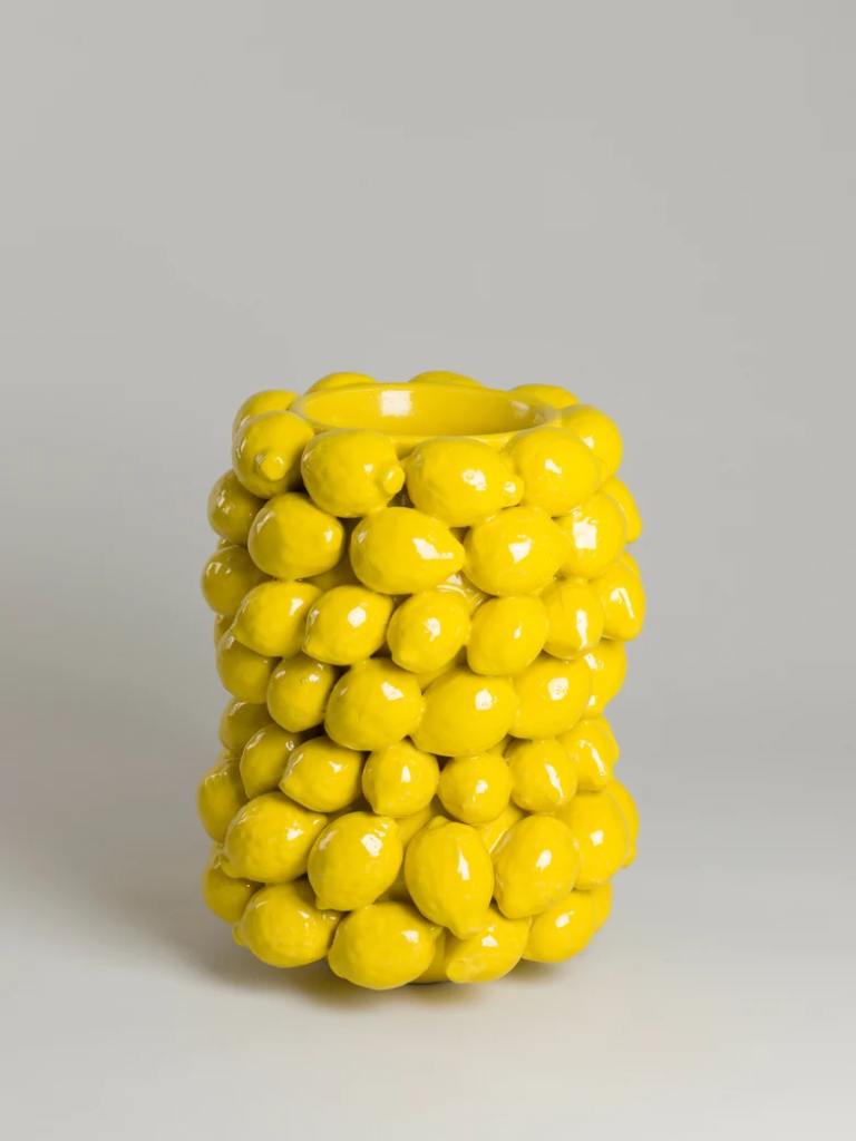 Picking Lemon Vase